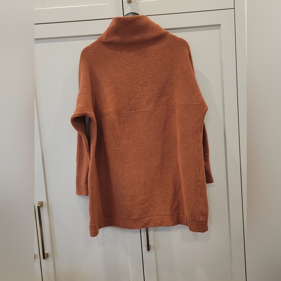 Free People Slouchy Ottoman Sweater Tunic in Rust Sienna sz M - Picture 4 of 8